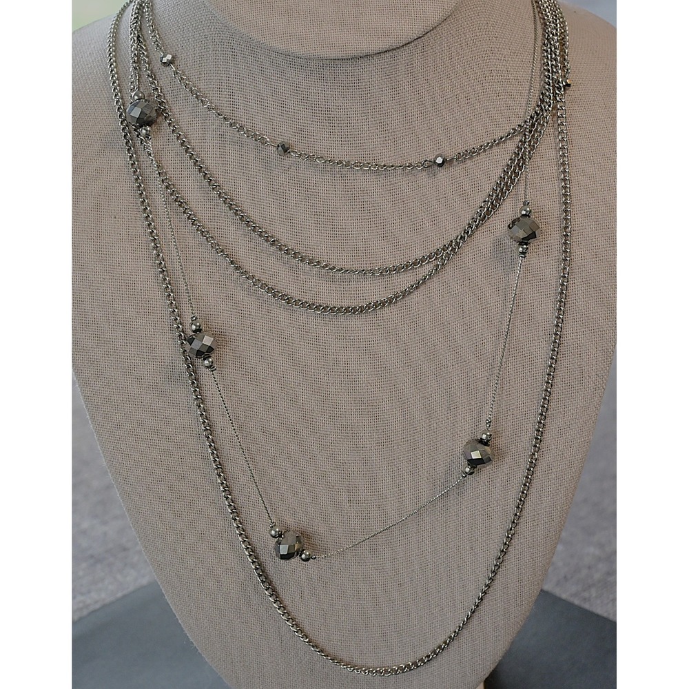 Layered Multi Strand Bead 32"‎ Necklace - Picture 2 of 7
